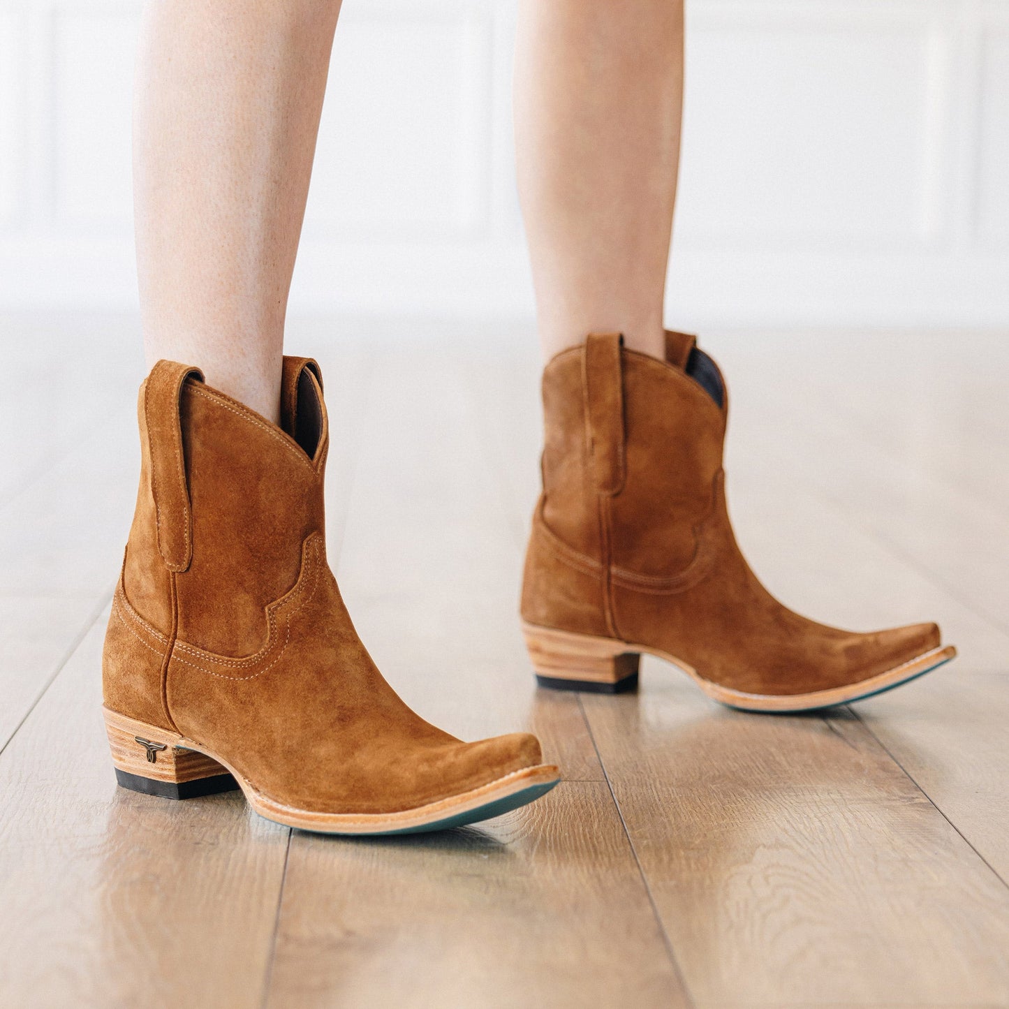 Emma Jane Bootie - Toffee Suede