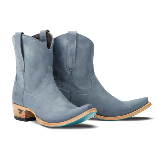 Emma Jane washed denim booties