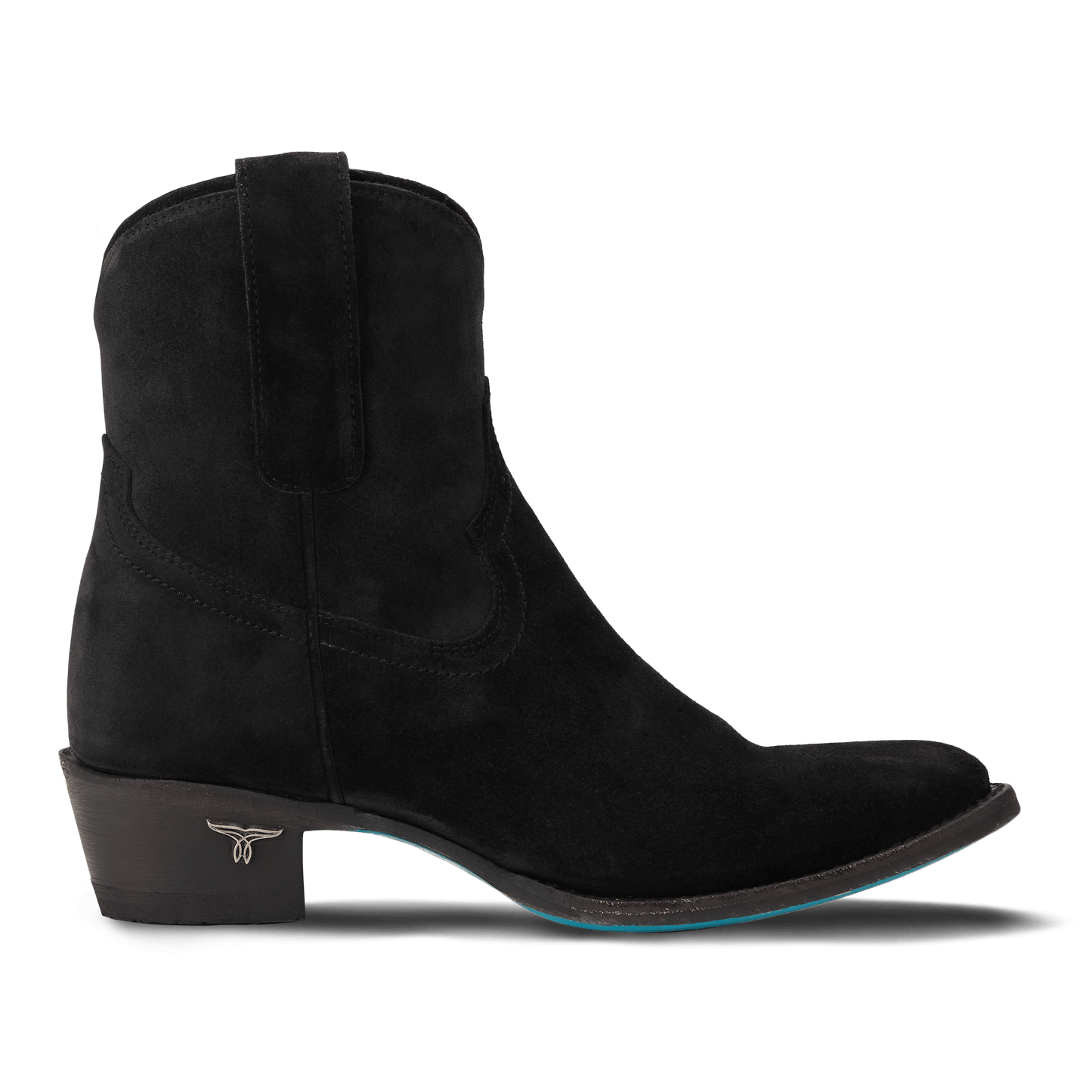 Black suede Plain Jane bootie