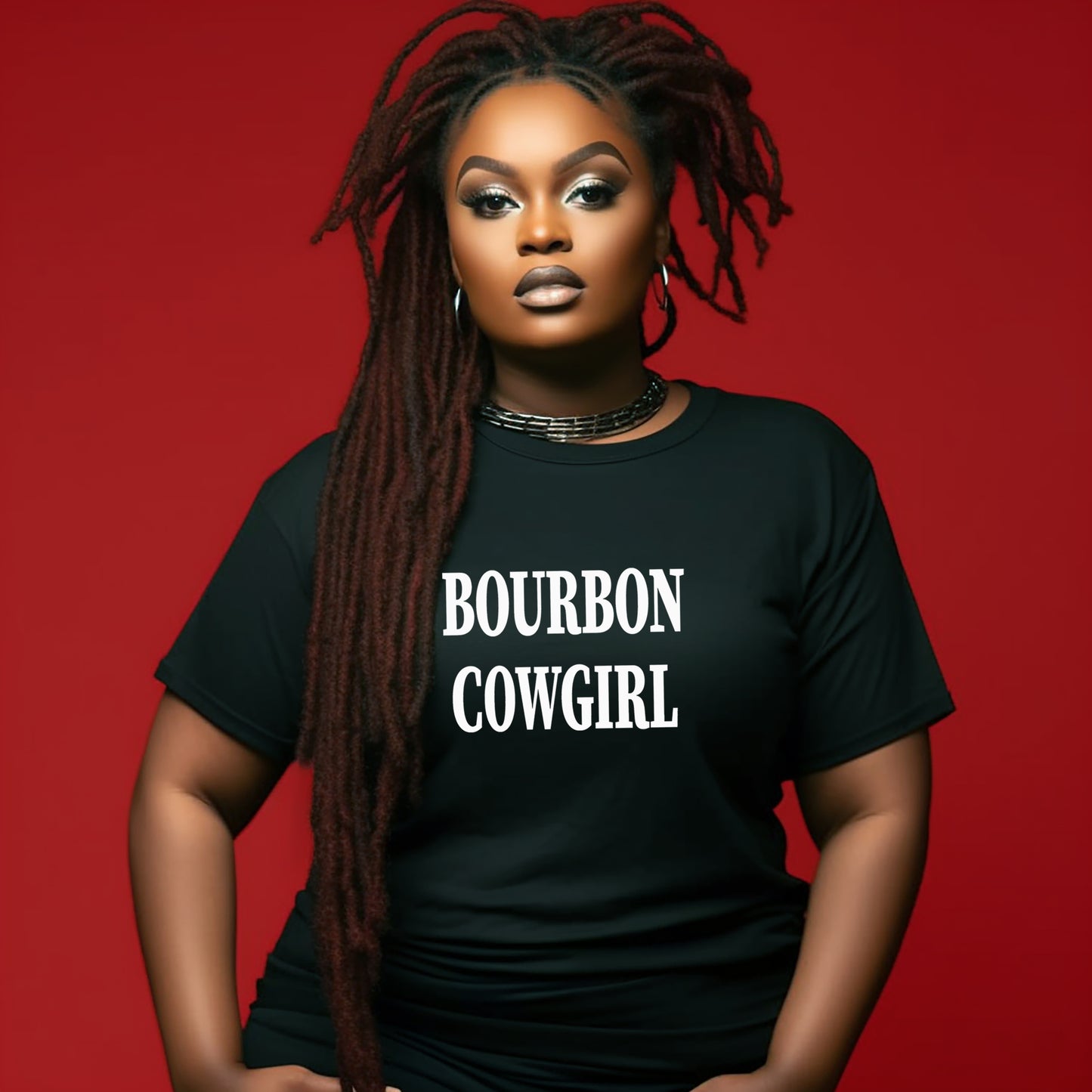 Bourbon Cowgirl Branded Graphic Tee T-Shirt