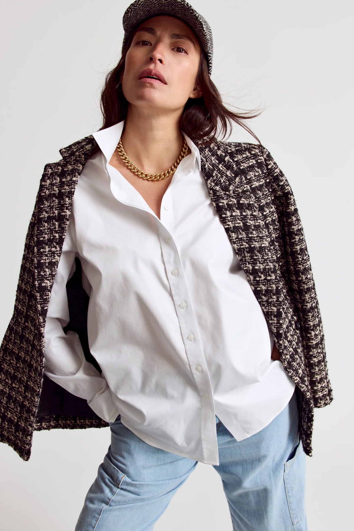 The Boyfriend Shirt by Rochelle Behrens - White