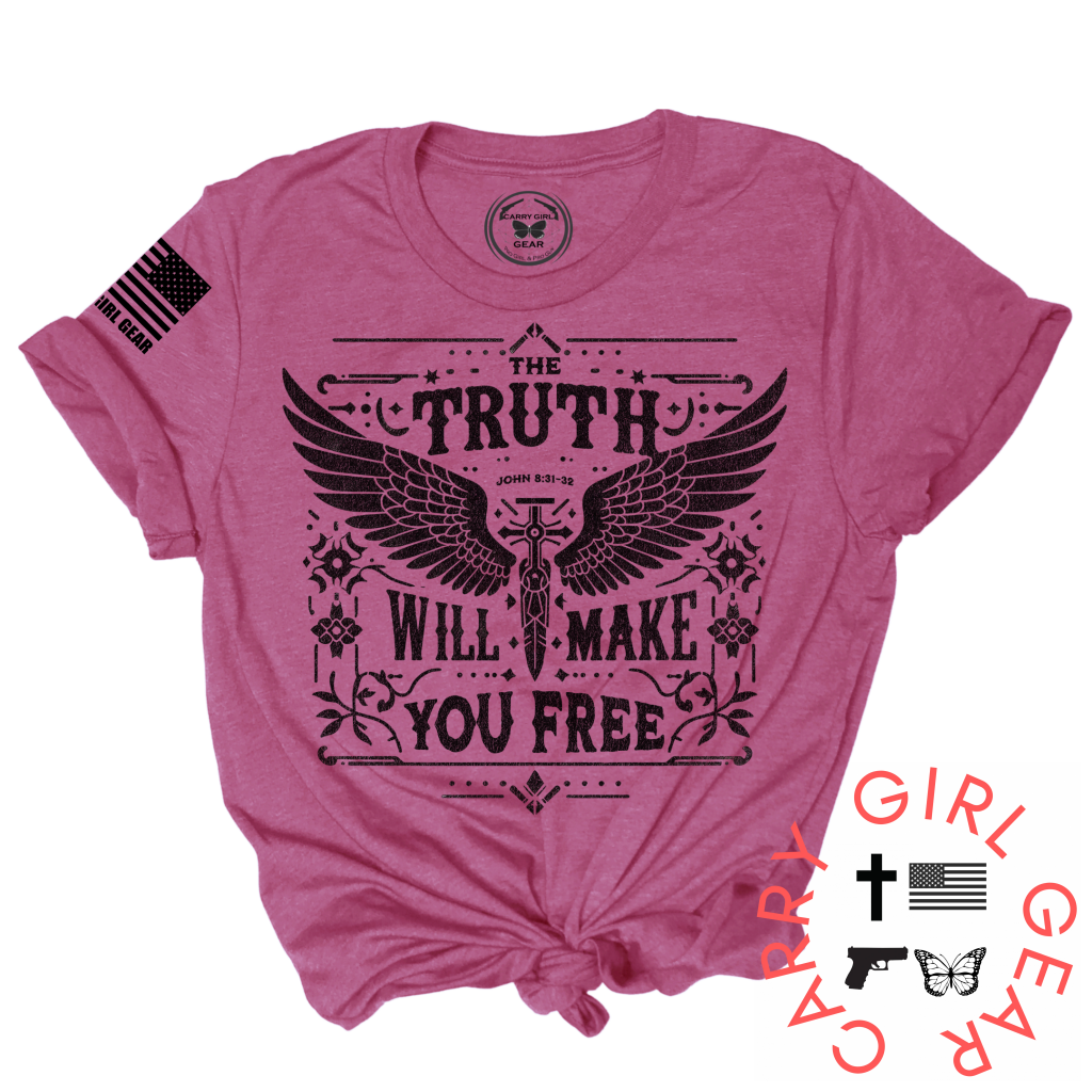 Magenta Truth Will Make You Free unisex tee