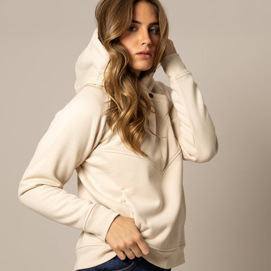 Woman in cream-colored hoodie, unnamed-162