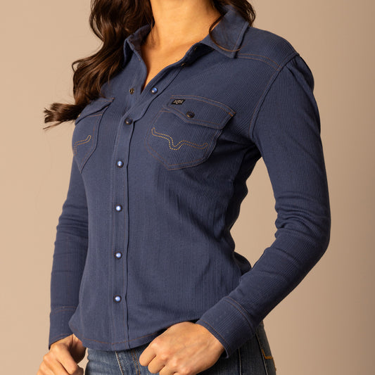 Blue Western Shirt