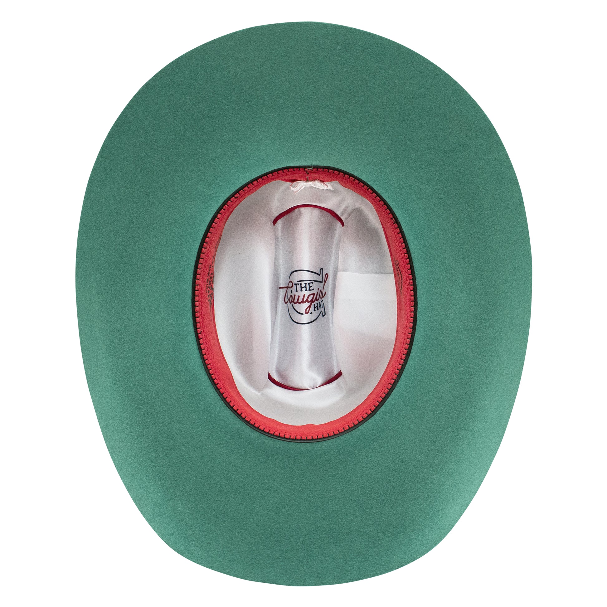 Green cowboy hat, unnamed-254, inside view.