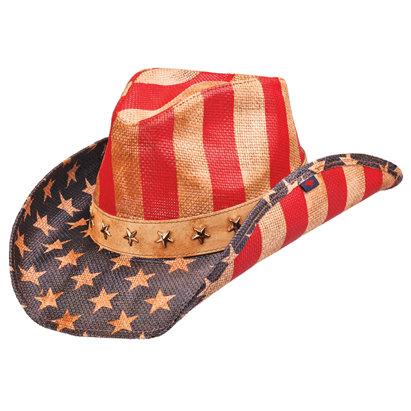 Red white blue cowboy hat sales