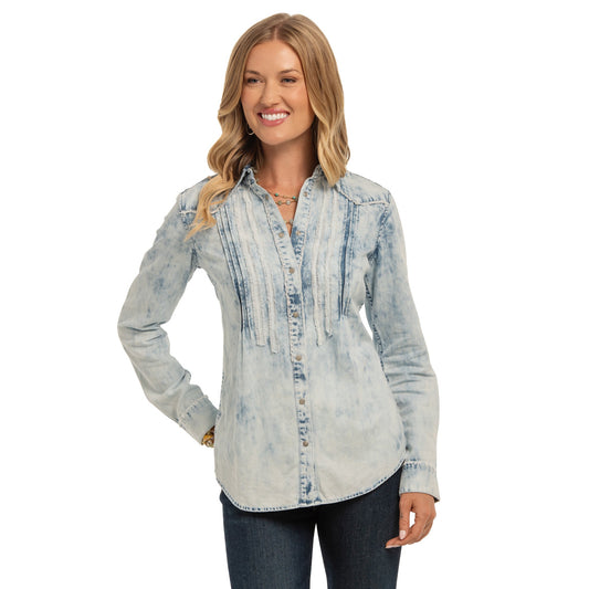 Jessie Shirt in Chambray by Madison Creek Outfitters