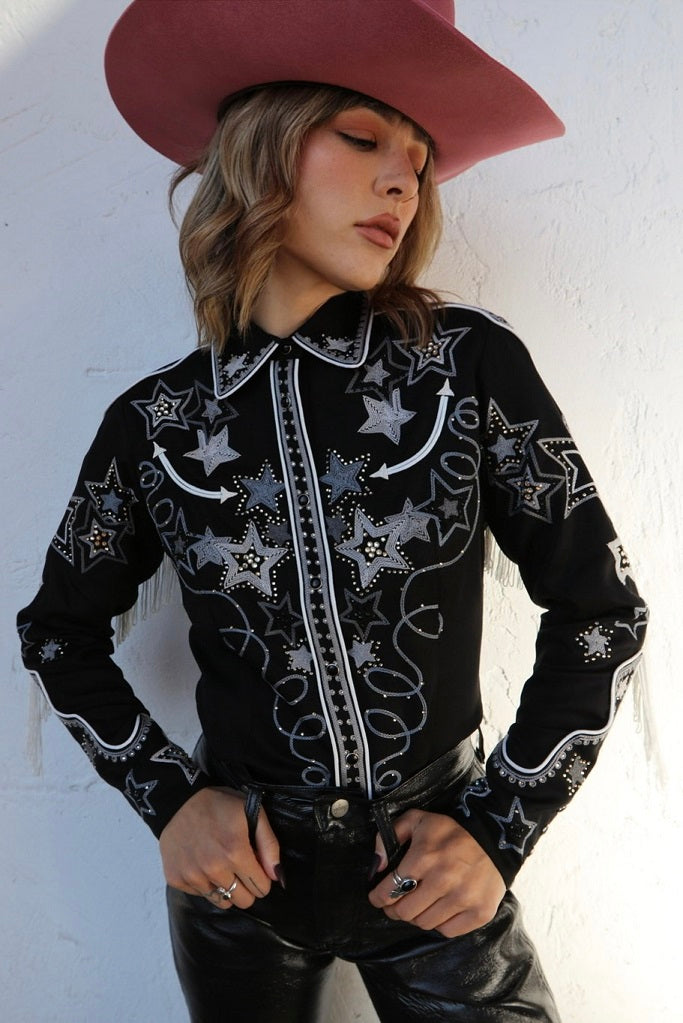 H Bar C Las Vegas Women's Shirt Black