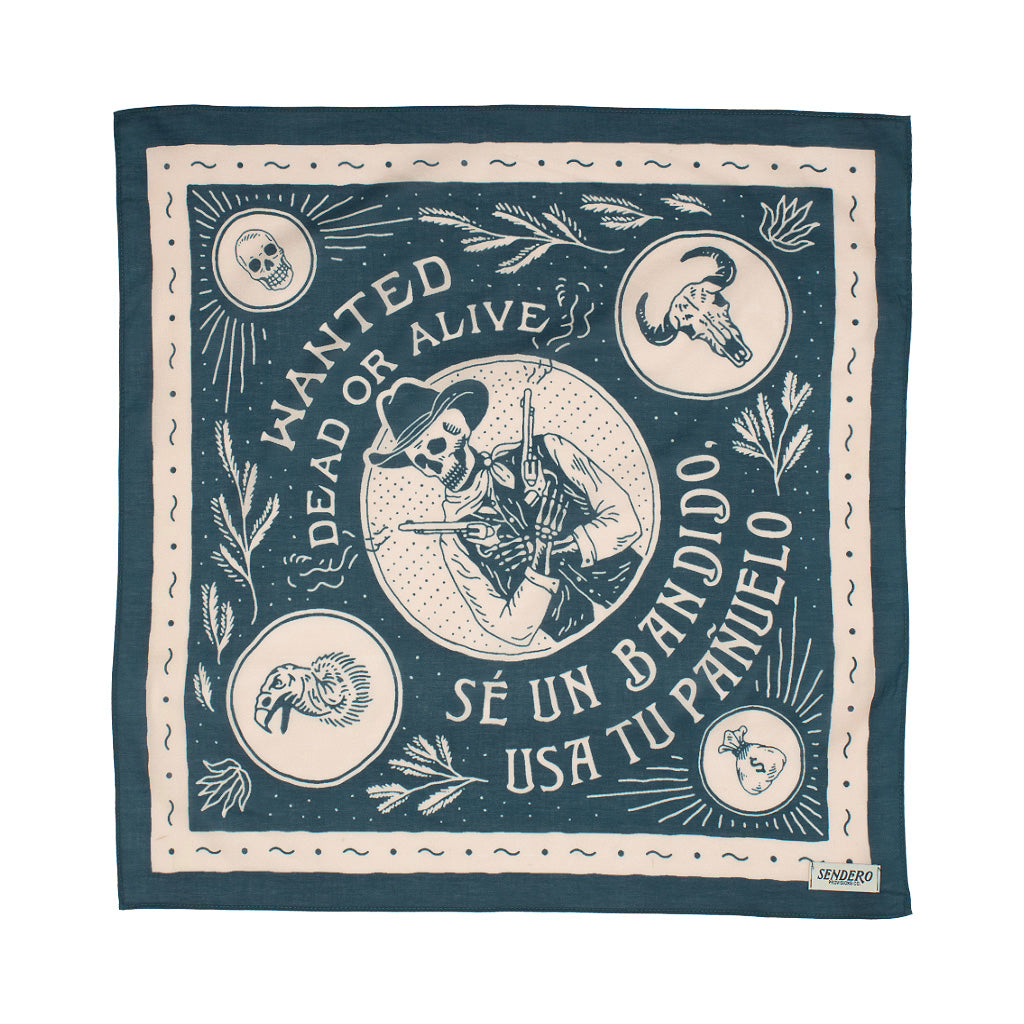 Wanted Dead or Alive Wild Rag | Rodeo Wildrags at Bourbon Cowgirl