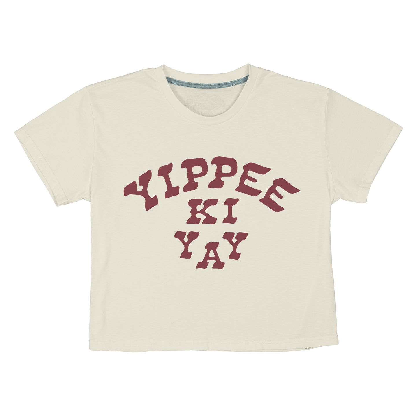 Yippee Ki Yay Crop Tee Bourbon Cowgirl