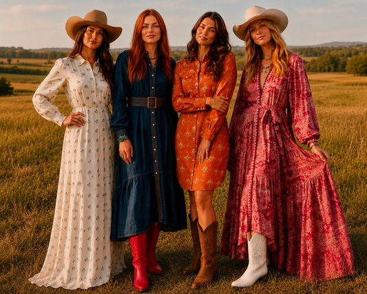 Luxury Western Dresses That Look Amazing with Cowboy Boots