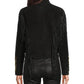 Suede Fringe Lacing Jacket with Bone Bead Details by Scully Leather - Black