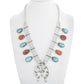 Navajo Turquoise Spiny Oyster Squash Blossom Necklace