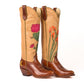 Fraulein Cactus cowboy boots with floral design