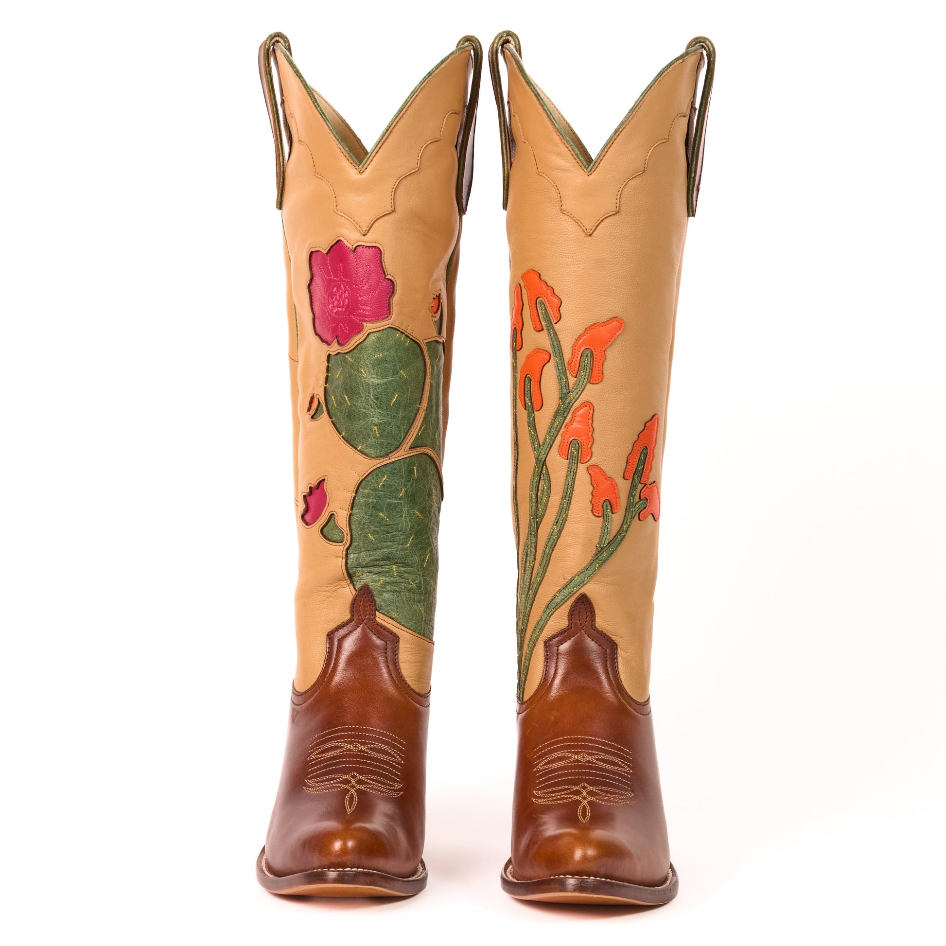 Fraulein Cactus2 leather cowboy boots