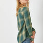 Fringe Bottom Washed Plaid Shirt