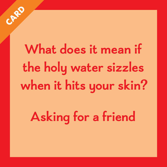 CARD Holy Water | Funny Party Gift | Kitsch Greeting Cards