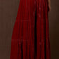 Etta Pant in red velvet