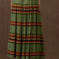 NightHawk Skirt in green with stripes