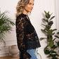 Boho Lace Blouse in Ecru or Black