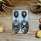 Sterling Silver Dangle Earrings – Native Made by Leander & Rhonda Largo, USA