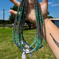 Sterling Silver Pearl & Heishi Turquoise Necklace – 19"