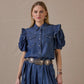 Sweet Denim Blues Top by Double D Ranch at Bourbon Cowgirl