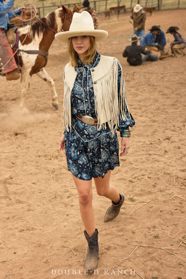 Sonora Vest in Black Cayenne Leather by Double D Ranch