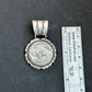 Sterling Silver Buffalo Nickel Pendant – Rope Border – Artist Jason Ogg