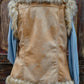 Luxe Suede and Fur Vest in Wheat by Tasha Polizzi