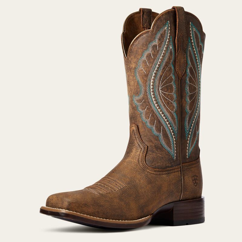 Womens PrimeTime Western Boot by Ariat in Tack Room Brown