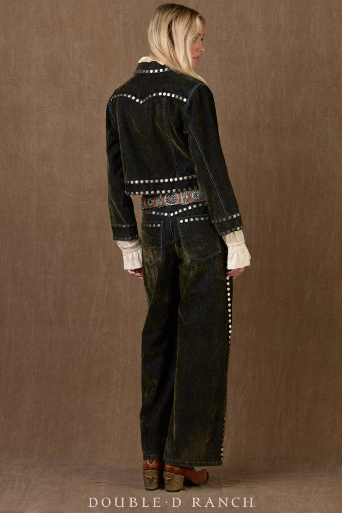 Greenwood Denim & Velvet Jacket by Double D Ranch