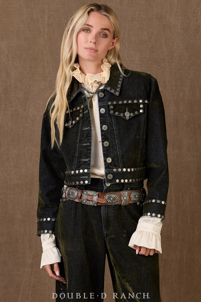 Greenwood Denim & Velvet Jacket by Double D Ranch