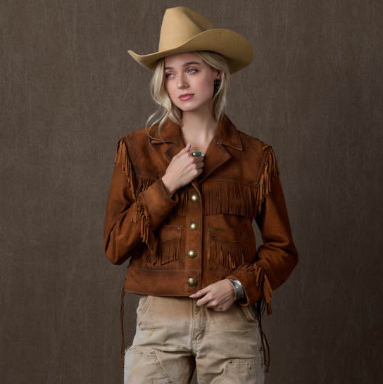 Crude Oil Suede Jacket by Double D Ranch
