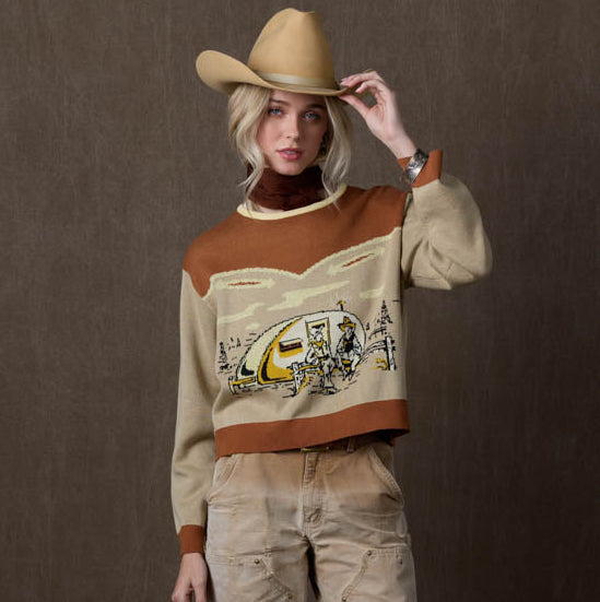 Mud Pump Sweater Top by Double D Ranch