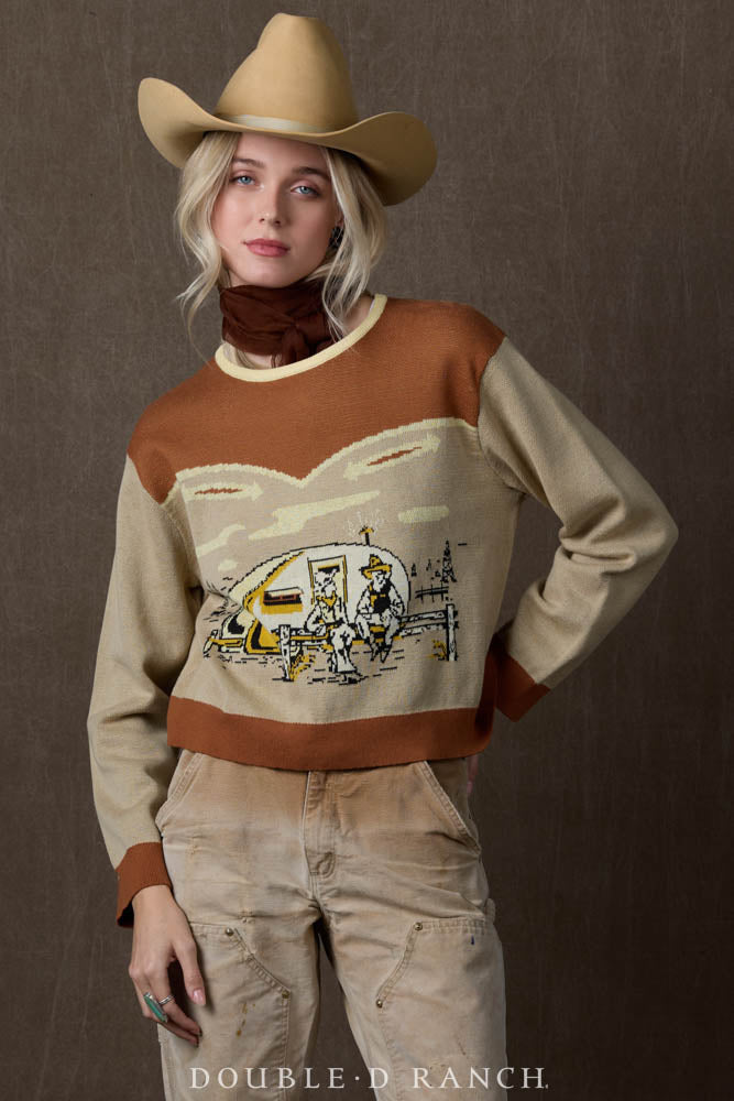 Mud Pump Sweater Top by Double D Ranch