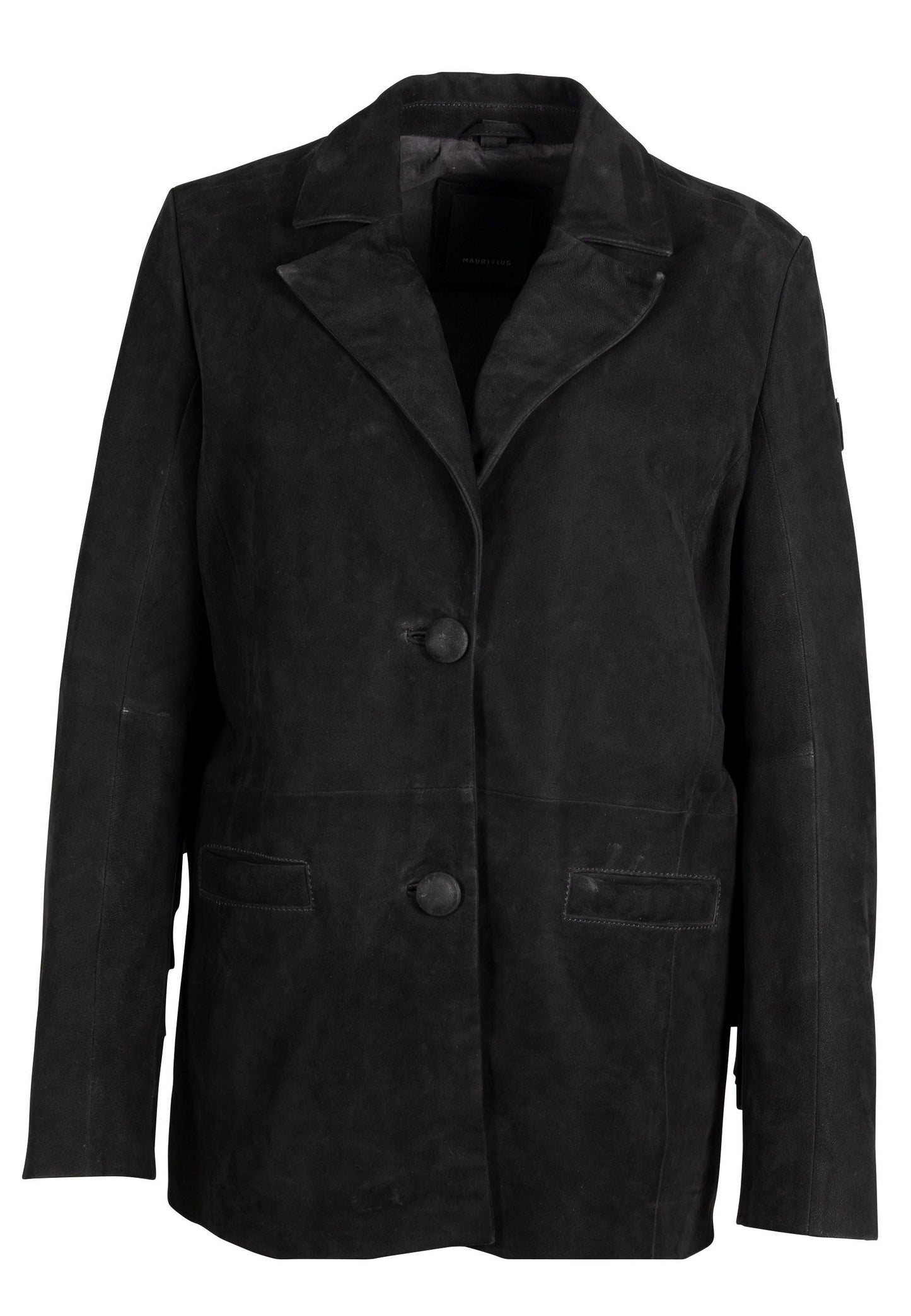 Tanny RF Leather Blazer, Black