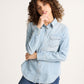 Chambray Gambler Shirt by Pendleton in Light Blue