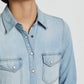 Chambray Gambler Shirt by Pendleton in Light Blue