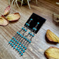 Sterling Silver & Kingman Turquoise Chandelier Earrings – Made in USA
