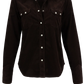 Stetson Women's Chocolate Brown Corduroy Shirt