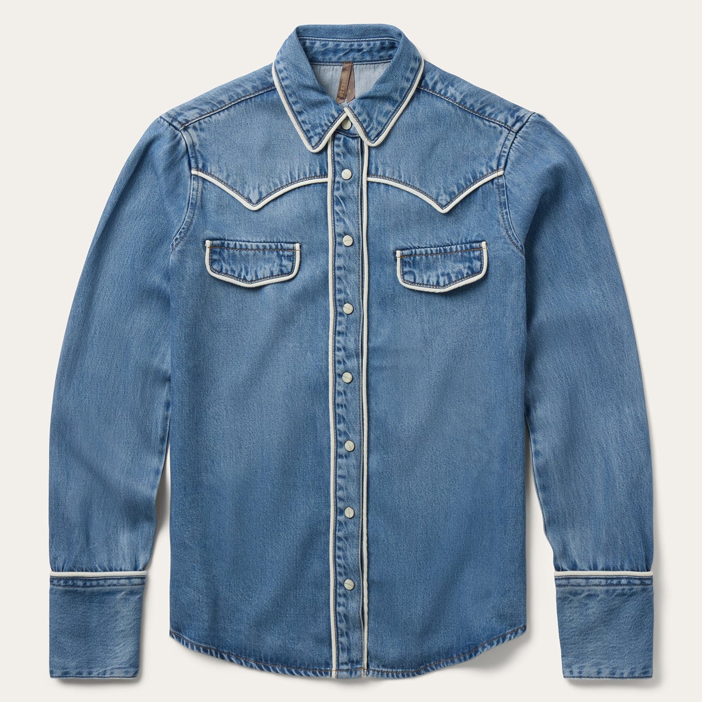 Piped Denim Shirt by Stetson