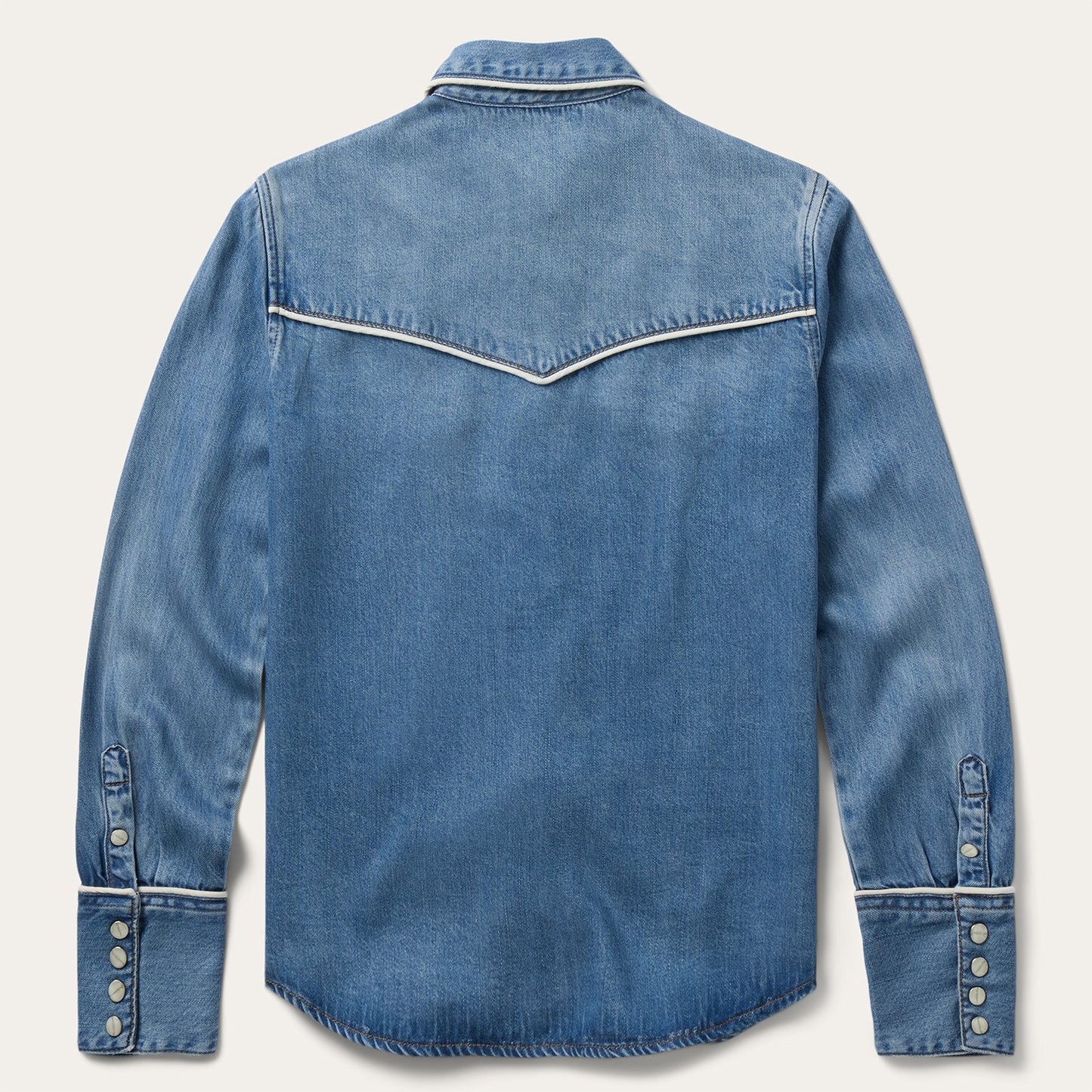 Piped Denim Shirt by Stetson