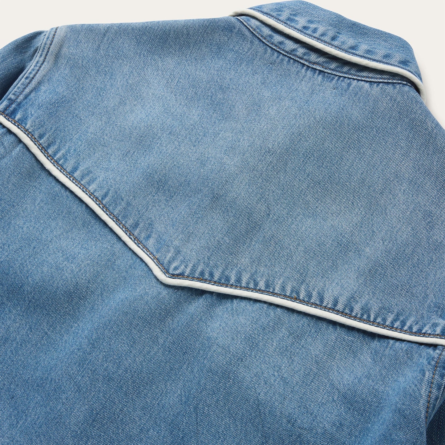 Piped Denim Shirt by Stetson