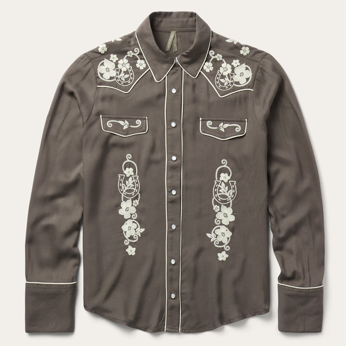 Embroidered Retro Western Shirt by Stetson