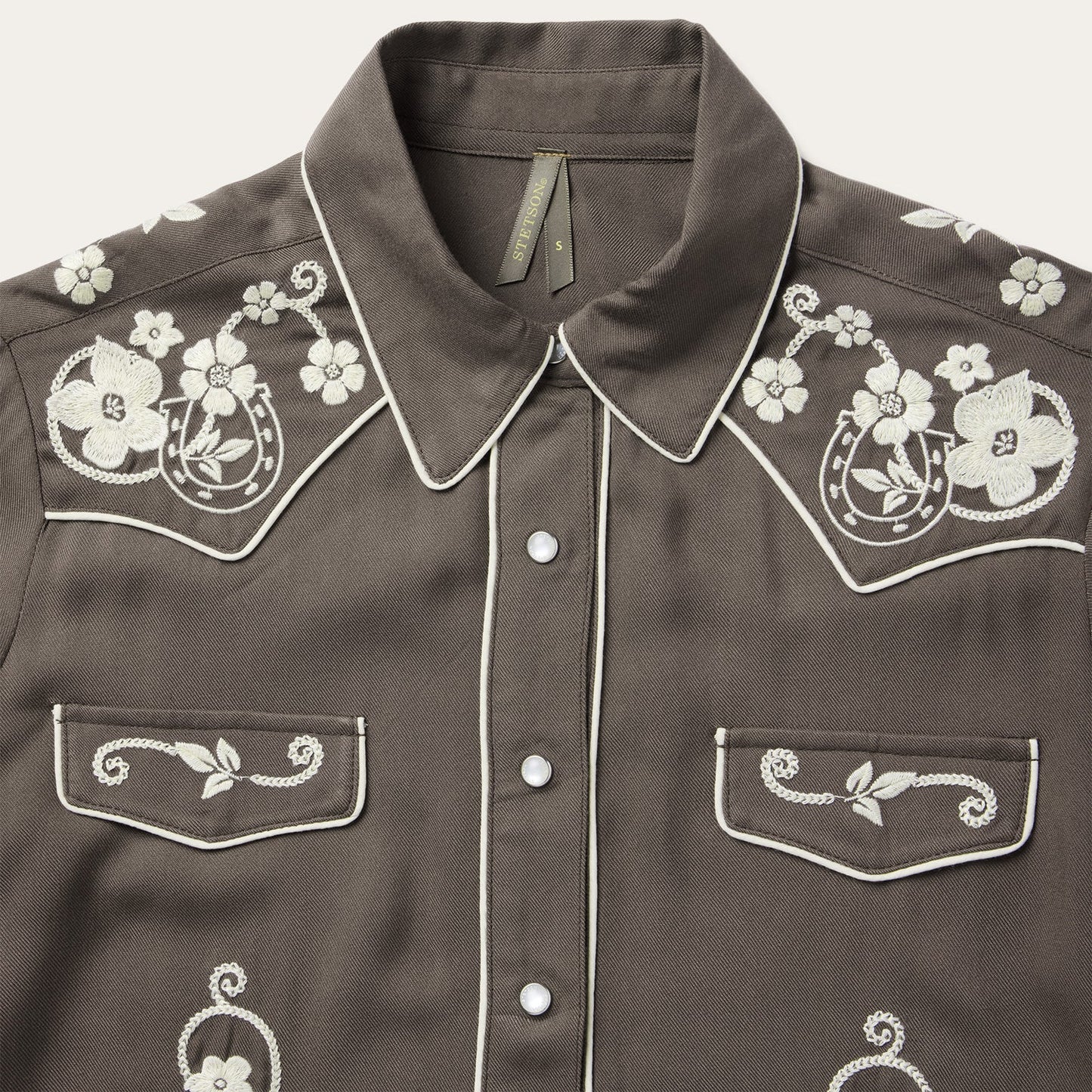 Embroidered Retro Western Shirt by Stetson