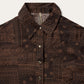 Stetson Brown Patchwork Bandana Print Shirt for Women