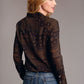 Stetson Brown Patchwork Bandana Print Shirt for Women