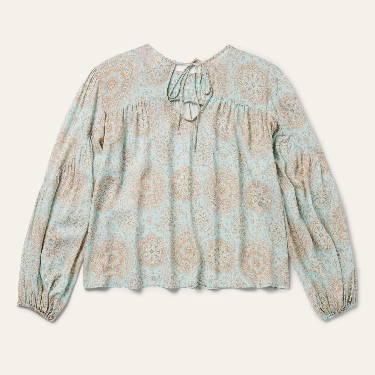 Mandala Print Peasant Blouse by Stetson