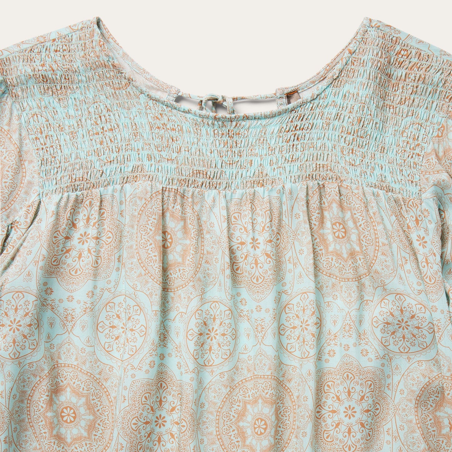 Mandala Print Peasant Blouse by Stetson